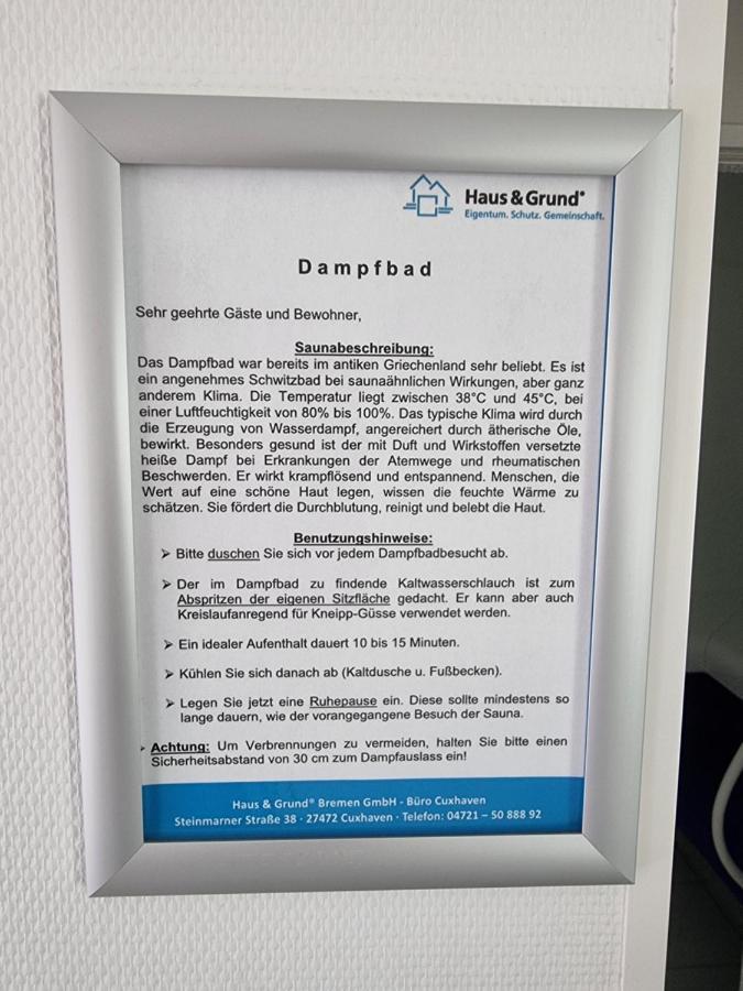 Meerblick 424 Im Haus Trafalgar クックスハーフェン エクステリア 写真